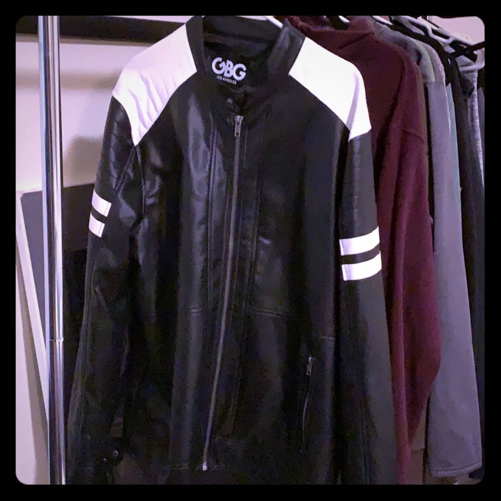 Guess leather jacket.